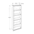 Hanah Home Polica za knjige Ktp-350-Bb-1, 64x182x26 cm, Bela