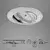 Briloner 7296-019 - LED kupatilska ugradna svetiljka LED/6,5W/230V IP23