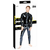 Black Level Erotski kombinezon za muškarce Jumpsuit, Crni