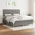 Vidaxl Box spring postelja z vzmetnico temno siva 180x200 cm blago