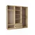 Hanah Home Ormar Baru 6 210, 206 x 210 x 52 cm, Bež