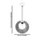 Opviq Luster Kruh , 30cm, Crni