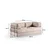 Atelier del Sofa Dvosed Via Con, 200x100x80 cm, Krem