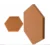 Akustični panel Hexagon 50 x 50 cm, debelina 3 cm, rjava barva