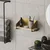 Hanah Home Zidna polica Medium Arm, 40x20x19 cm, Zlatna boja