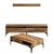 Hanah Home Set TV Komoda i klub sto Orah