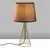 Opviq Stona lampa Telis-5382, 28x28x55 cm, IP20, Braon-zlatne boje