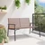 Vidaxl Vrtni Stol Rjava 110,5 x 79 x 75,5 cm poli ratan
