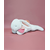 Doudou Plišasti zajec s temno roza bobble 80 cm