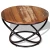 Klubska Mizica Masiven Predelani Les 60x60x40 cm