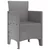 Vrtna stolica 4 pcs Svijetlo siva 53 x 49 x 85 cm Polipropilen