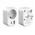 Tech-protect TA100 potovalni adapter UK / EU, belo