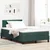 Vidaxl LED Box Spring Postelja Temno zelena 120 x 190 cm Žamet