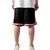 Stripes Mesh Shorts blkredwht