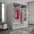 Hanah Home Garderober Kale-7155, 220x210x52 cm, Antracit