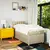 vidaXL vidaXL Box spring postelja z vzmetnico krem 100x200 cm blago, (21291387)