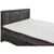 MID.YOU POSTELJA Z VZMETNICO 160 cm  x 200 cm , tekstil, leseni material temno rjava
