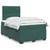 Vidaxl Box spring postelja z vzmetnico temno zelena 120x200 cm žamet