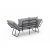 Atelier del Sofa Dvosed na razvlačenje Viper 2, Svetlosivi