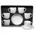 Sigma Set šoljica za kafu QRD2518-A, 6 komada, 140 ml, Beli