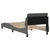 Vidaxl Posteljni okvir Dover temno siv 90x190 cm blago