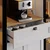 Hanah Home Nero Duo vitrina za kafe kutak sa LED osvetljenjem 160 × 190 × 44 cm, bela