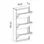 Hanah Home Cipelarnik, 50x103x15 cm, Crni