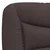 Vidaxl Postelja z vzmetnico Hvar temno rjava 90x200 cm blago