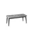 Hanah Home klupa Arwen Bench, 105 cm, siva / crna