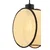 Opviq Luster Drum Hazeran, 24x9cm, Bež-crni