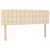 Vidaxl Box spring postelja z vzmetnico krem 140x190 cm blago