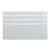 Hanah Home Fuga 140LK Uzglavlje za krevet, Shiny White