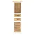 Vidaxl Visoka omarica bela in rjava 40x30x128 cm trden mangov les