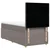 Vidaxl Box spring postelja z vzmetnico taupe 90x190 cm blago