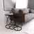 Hanah Home Rüya set stolića (umetnuti), crna/dimljena (3 kom)