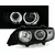 OEM Kristalni farovi Angel Eyes BMW X5 (99-03), Crni