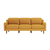 ATELIER DEL SOFA Sofa sa 3 sedišta Robin Extra 3 Mustard Walnut