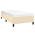 vidaXL Posteljni okvir krem 90x190 cm blago