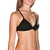 Womens swimwear arena solid tie back top black/white 34