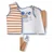 Swim Essentials plavalni jopič Brown White Striped 2-3 leti
