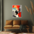 Canvas Slika na platnu Crvene usne, Sa ramom, 45 x 60 cm, Beli