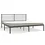 Metalni okvir za krevet s uzglavljem crni 183x213 cm
