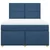 Vidaxl Box spring postelja z vzmetnico modra 140x200 cm blago