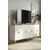 Hanah Home komoda Salkim 150, 125 cm, bela / zlatna