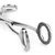 Mr. Steel Cube Tongs O Shape Silver