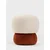 Hanah Home puf Coco, 33 cm, krem / narandžasti