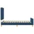 vidaXL vidaXL Modra Postelja 90x200 cm Tkanina, (22049851)