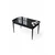 Hanah Home Trpezarijski sto Zen, 132x78x80 cm, Crni