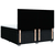 vidaXL vidaXL Box spring postelja z vzmetnico črn 200x200 cm blago, (21304853)