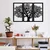 Wallity Zidna dekoracija Berceste 2, 103x66 cm, 1,2 mm, Crna